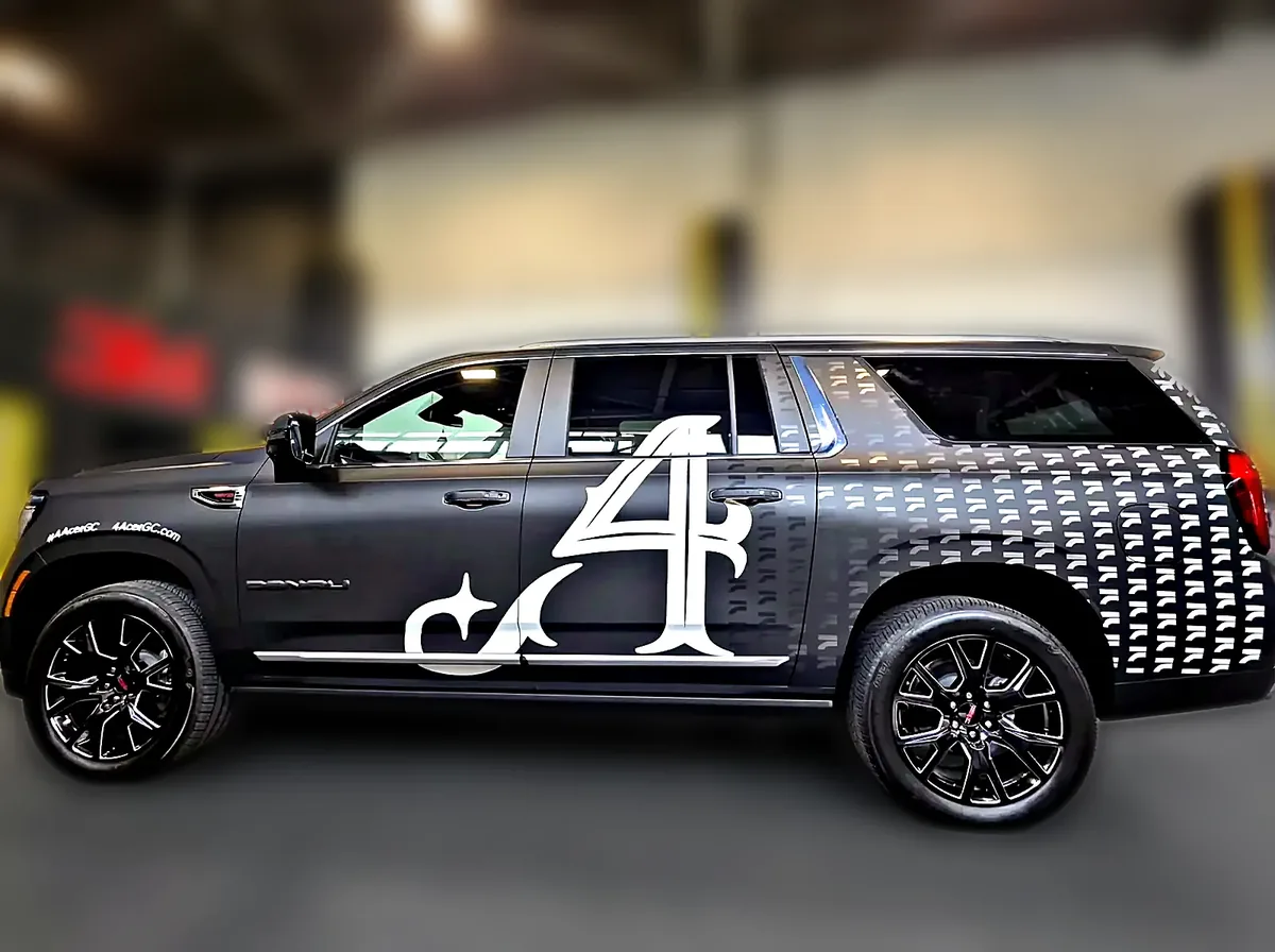 4aces Commercial Activation SUV wrap by Chicago Fleet Wraps