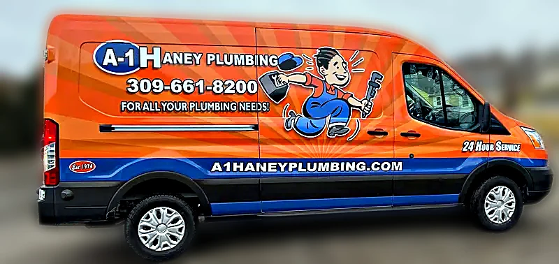 A1 Haney Plumbing Plumbing high-roof Sprinter van wrap by Chicago Fleet Wraps