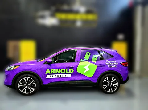 Arnold Electric sales vehicle by Chicago Fleet Wraps