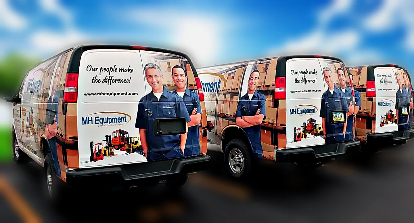 MH Equipment fleet wrap