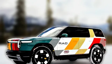 Rad Hero Rivian wrap by Chicago Fleet Wraps