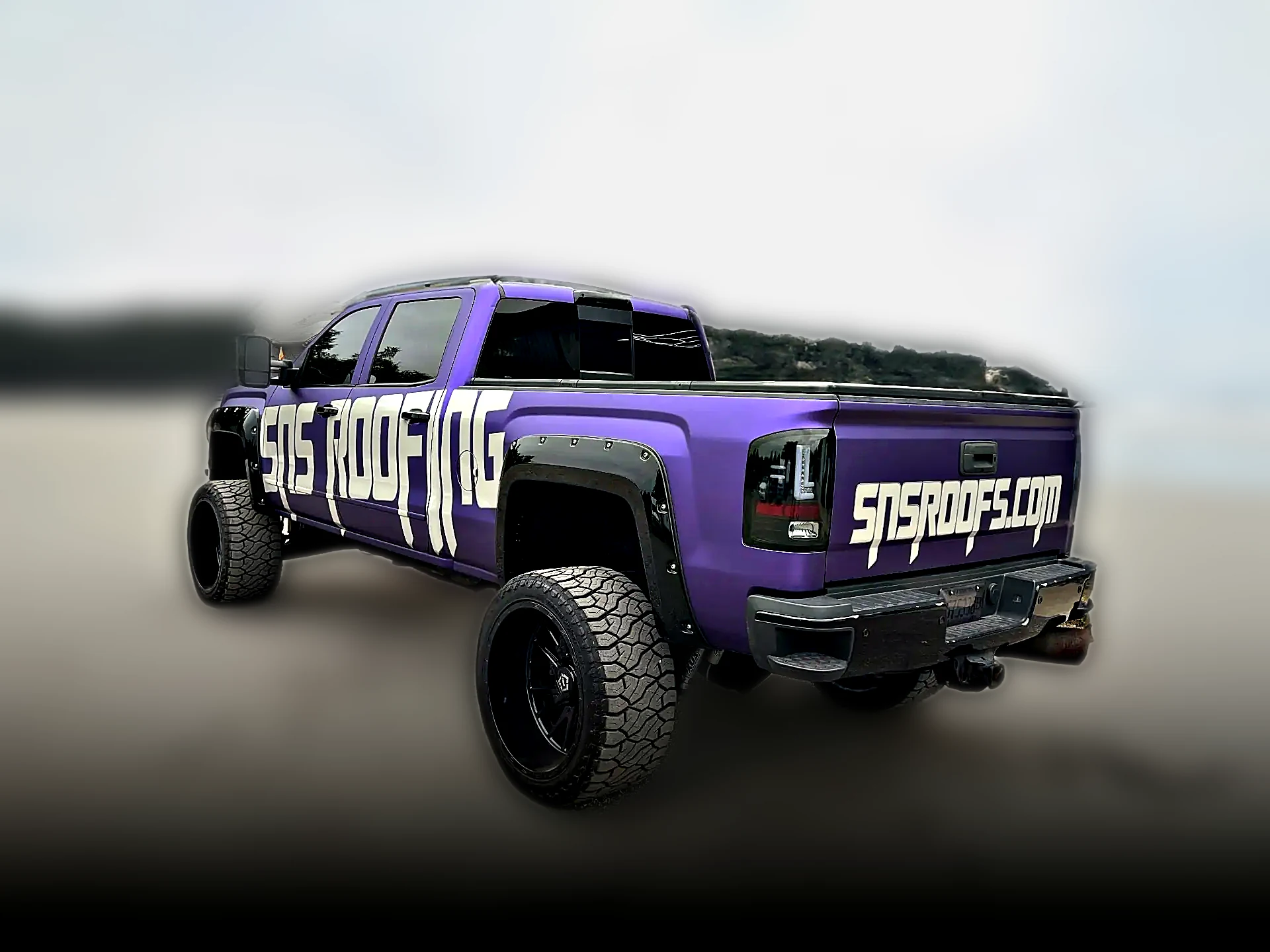 SNS Roofing truck wrap Chicago