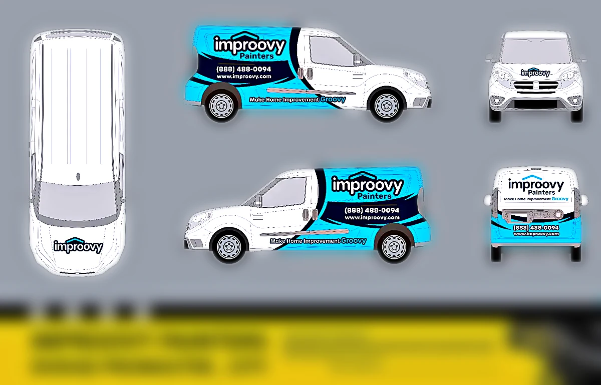 Improovy Painters · Cargo Van. Chicago Fleet Wraps